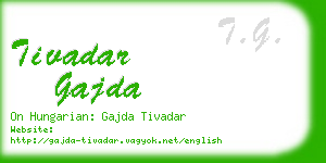 tivadar gajda business card